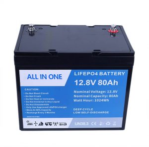 12,8V 80Ah oppladbart batteri Batteri Lithium Ion-batteri