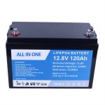Oppladbart batteri 12V 120Ah Lithium Ion-batteri