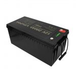 Nye design oppladbare batterier Vedlikeholdsfrie LiFePO4 12V 200Ah litiumionbatterier