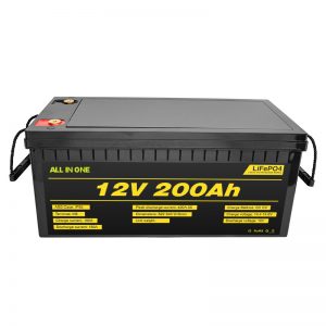 Tilpassbar elbil 12V Lifepo4 batteri 12.8v 200ah med 2000 livssyklus livepo4 batteri