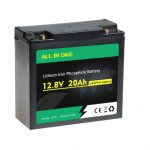 Oppladbart Deep Cycle Lifepo4 12V 20AH litiumionbatteripakke OEM