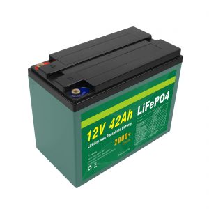 Vedlikehold tilpasset Solar 12v 40ah 42ah Lifepo4 Cell Lifepo4 batteripakke med BMS