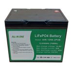 ALL IN ONE Cylindrisk 2000 sykluser litiumbatteri 12v60Ah batteripakke for energilagring