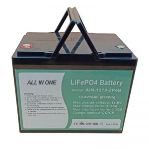 Oppladbart 896Wh lifepo4 batteri 12V 70Ah for elektrisk vechile