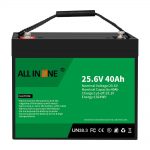25,6V 40Ah litiumjernfosfatbatteri/erstatning