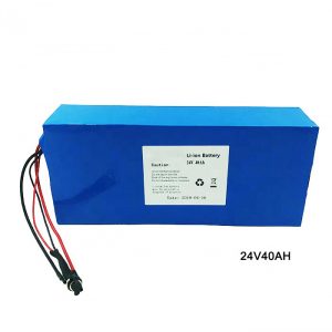Elektrisk sykkel sykkel 24 Volt litiumbatteri 24V 40Ah NMC Li Ion batteripakke Oppladbart batteri ion litium