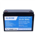 25,6V 100Ah Lithium-Ion Lifepo4-batteripakke Oppladbart litium-ion-batteri